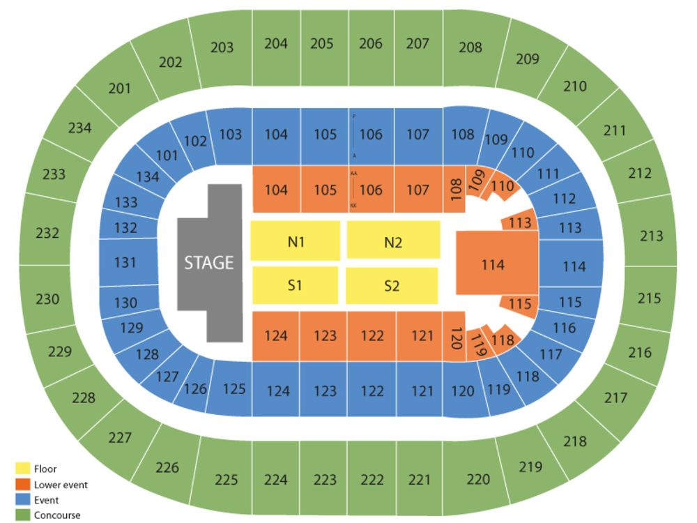 Penn State Seating Chart