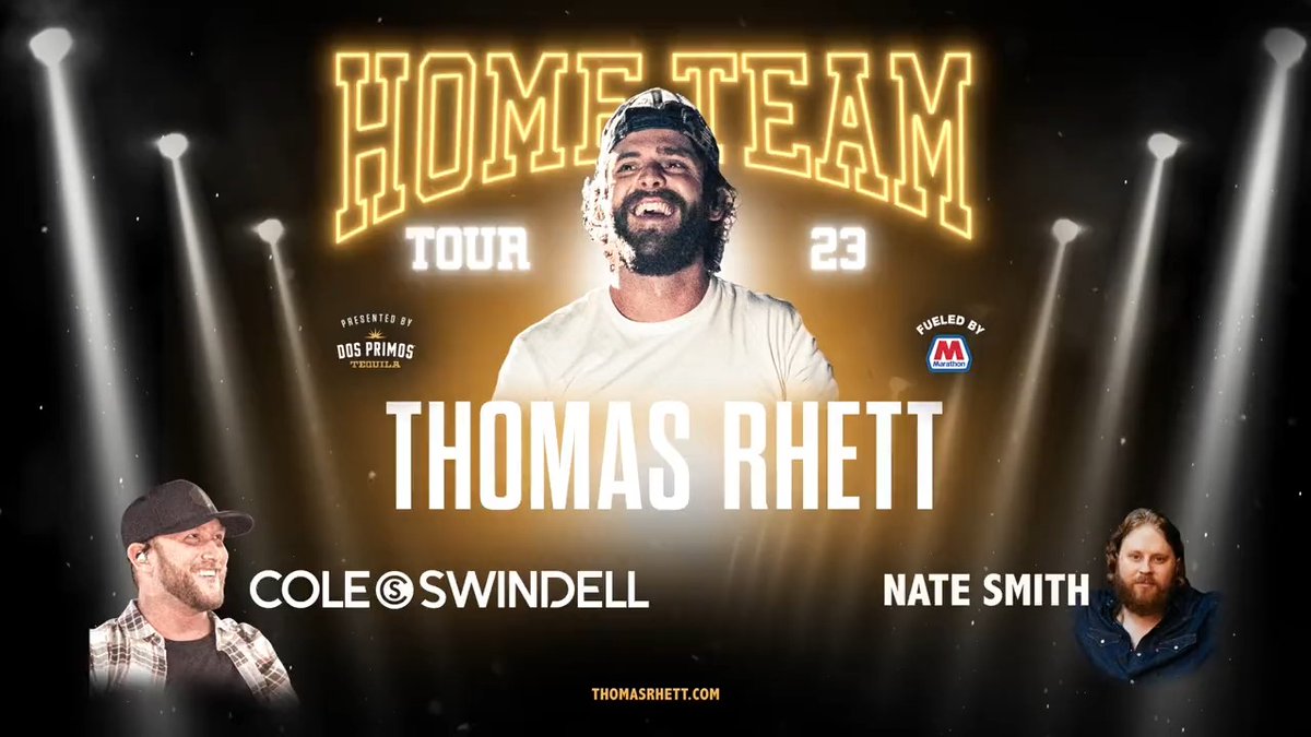 Thomas Rhett, Cole Swindell & Nate Smith at Bryce Jordan Center